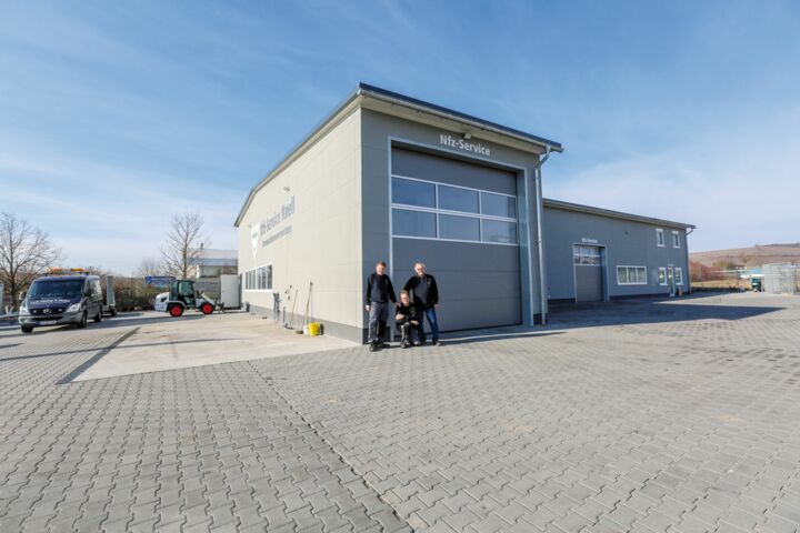 Die neu gebaute Werkstatt im Industriegebiet von Alzey.